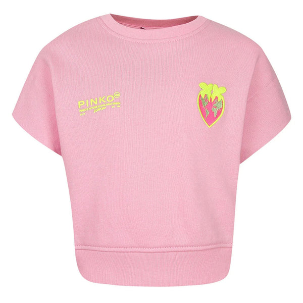 Girl Pink Cotton T-Shirt