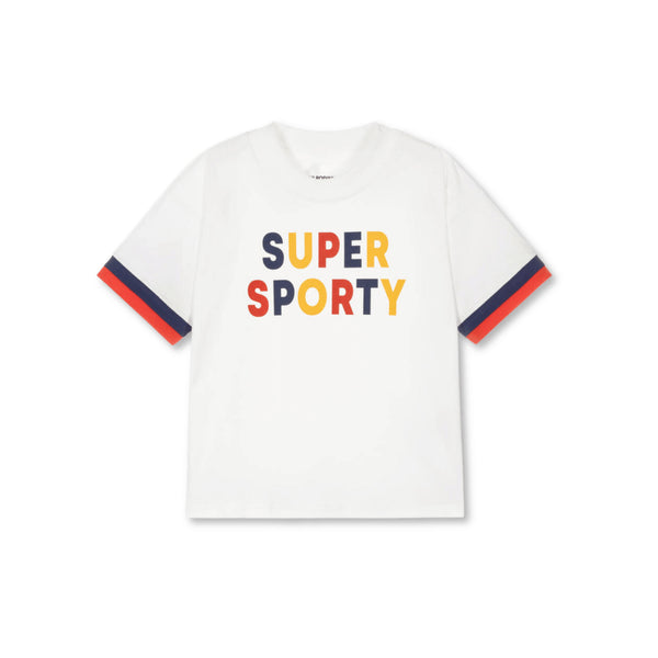White Organic Cotton Sporty T-Shirt