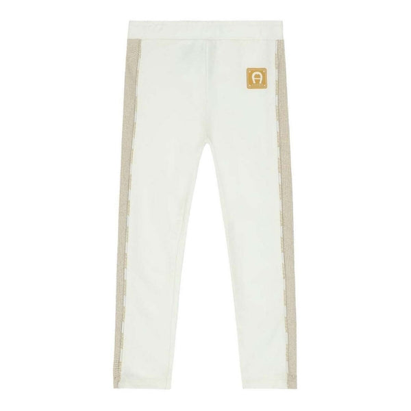 Girls Ivory Logo Leggings