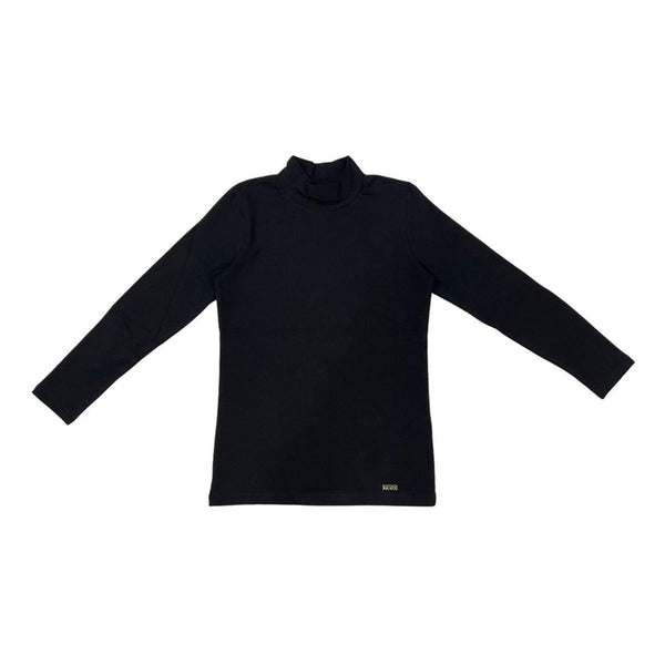 High Neck Black T-shirt For Girls