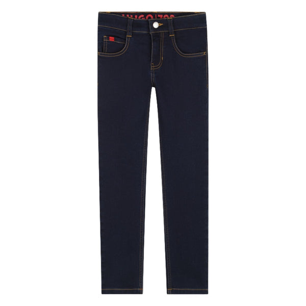 Boys Blue Straight-Fit Denim Jeans