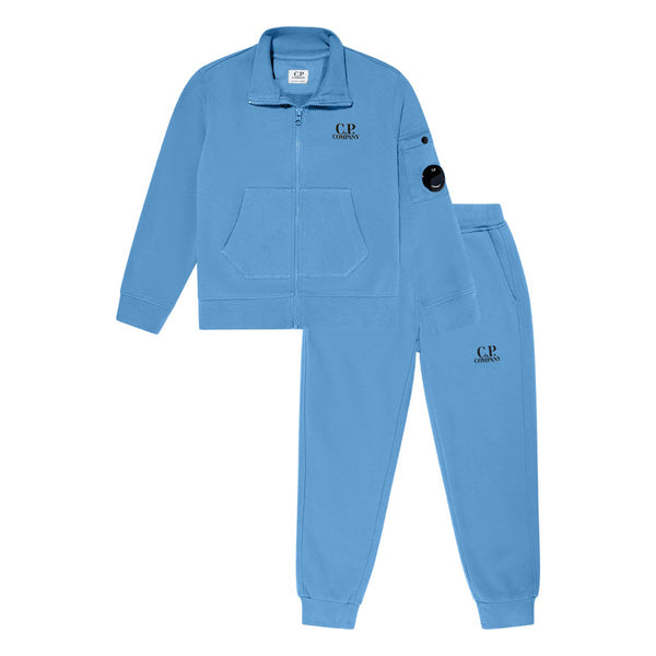 Boys Blue Logo-Print Tracksuit