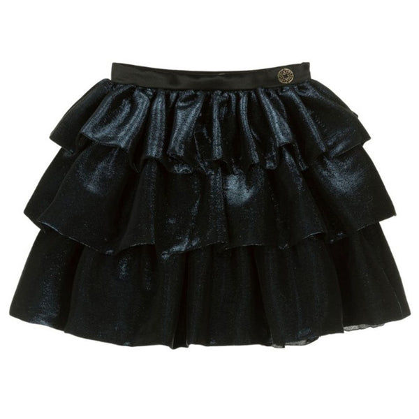Teen Girls Blue Glittery Skirt