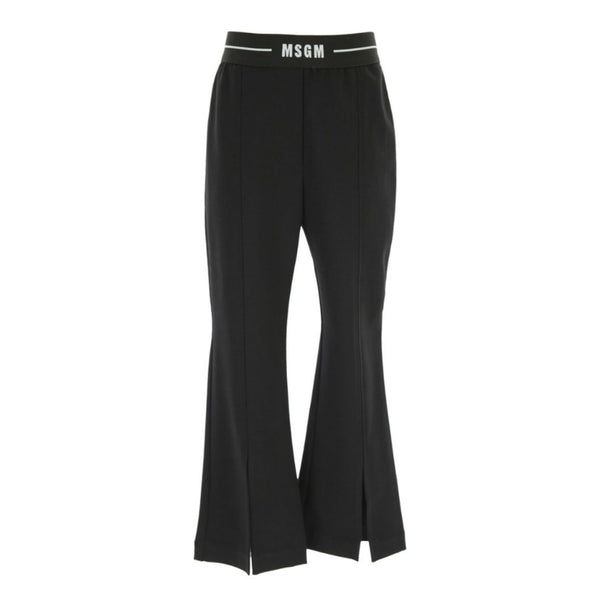 Girls Black Logo Trousers