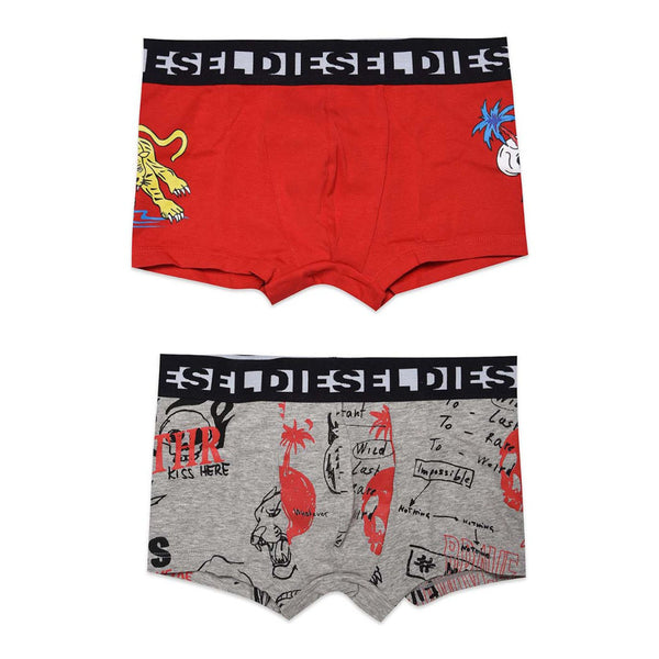 Cotton Trunks with Elasticized Waistband-Pack Of 2