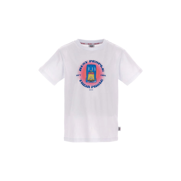 GCDS Kids Spongebob White T-Shirt