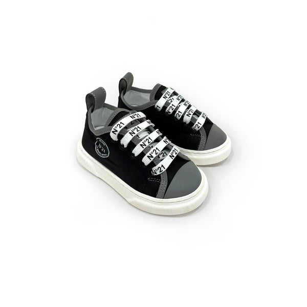 N21 Kids Logo Print Lace-up Sneaker