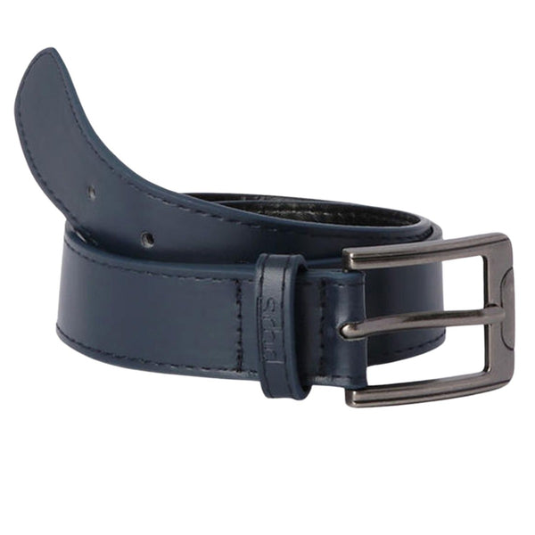 Boys Navy Blue Logo-Print Belts