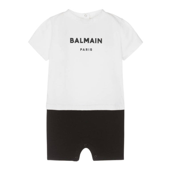 Baby Boys White and Black Shortie