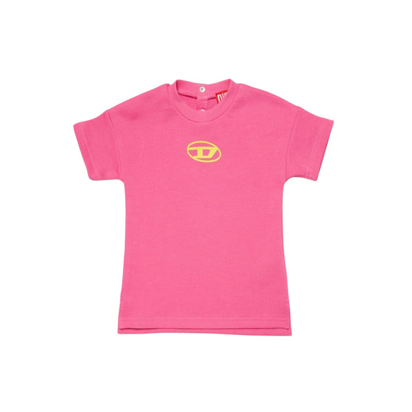 Baby Girls Pink Logo Print Dress