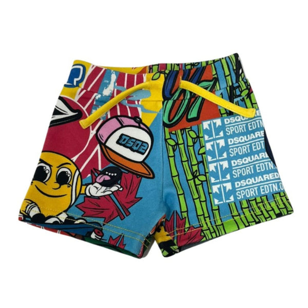 Kids Graphic Print Shorts