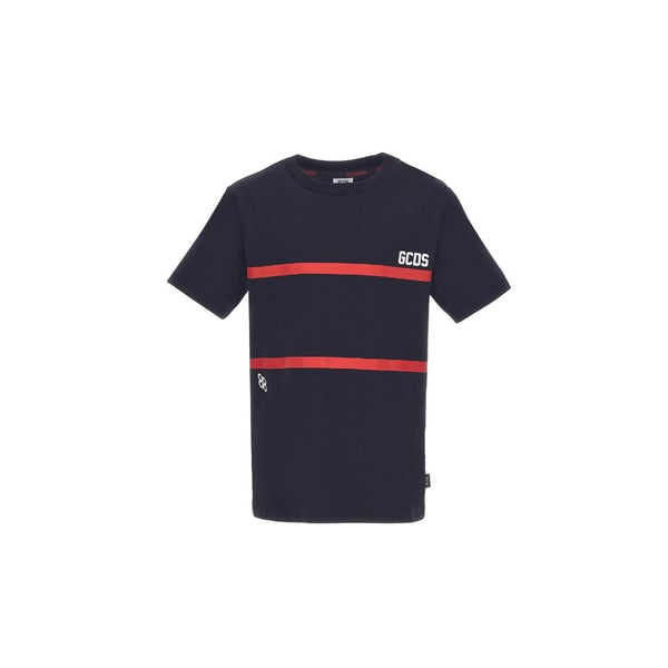 GCDS Kids Black Straight Fit T-Shirt