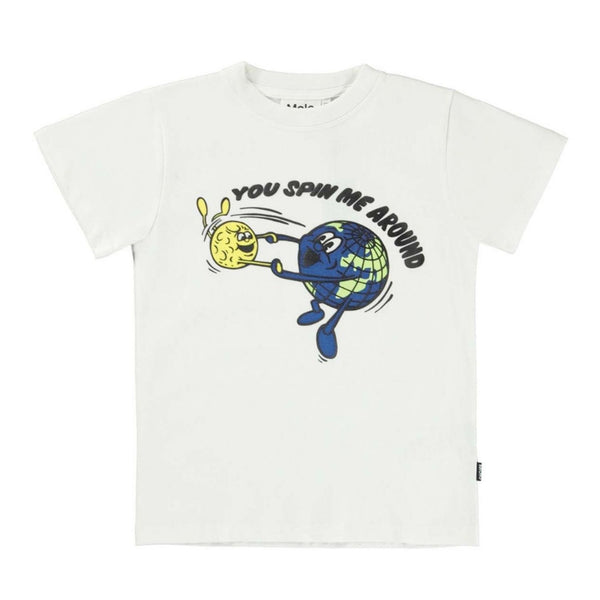 Boys White Sun Child T-Shirt