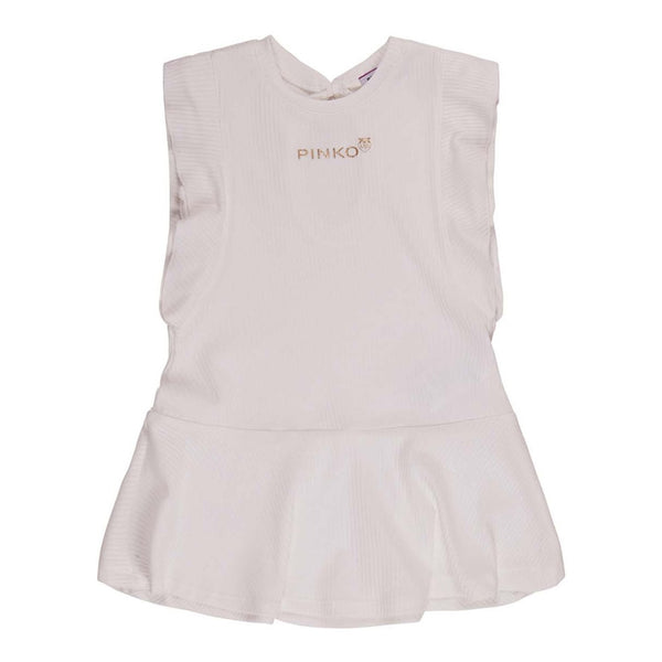 Girls Ivory Sleeveless Dress