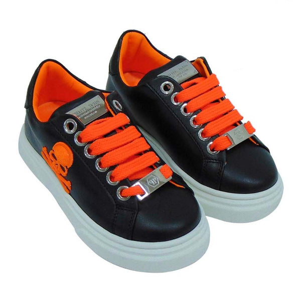 Blue & Orange Low Top Sneakers