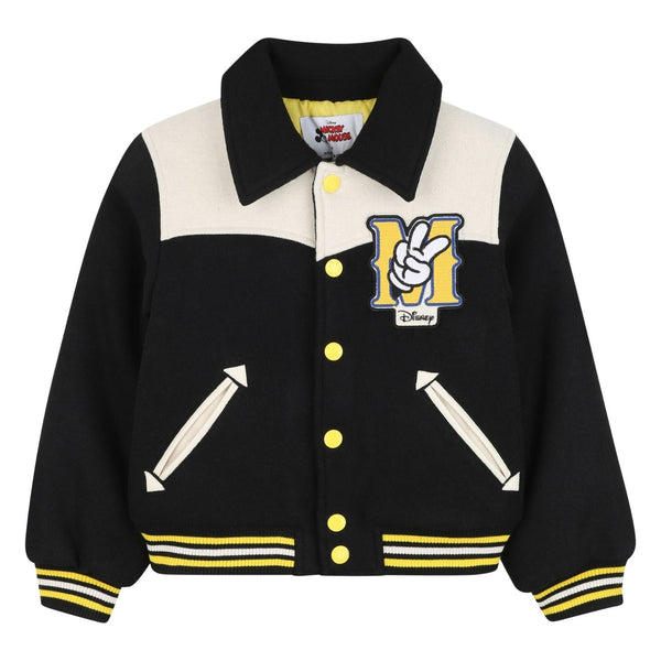 Boys Black Logo-Embroidered Bomber Jackets