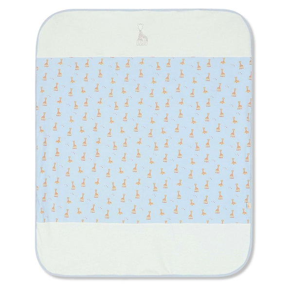 Baby Boys Blue Embroidered Logo Blanket