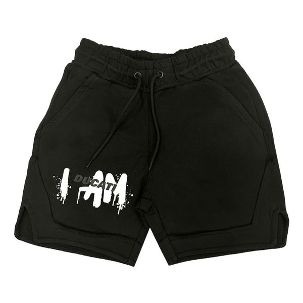 Boys Black Logo-Print Shorts