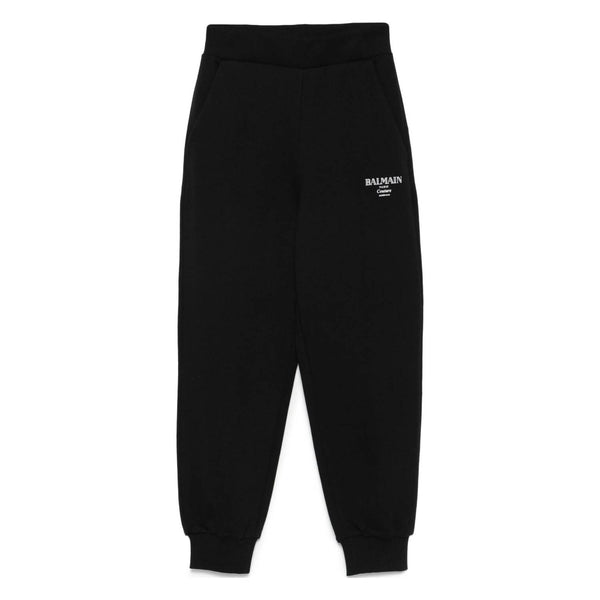 Unisex Black Logo-Print Jogger