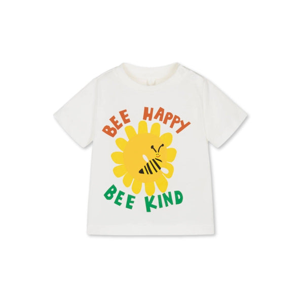 Baby Boys Ivory Cotton Bee T-Shirt