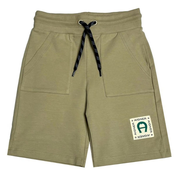 Boys Beige Cotton Jersey Shorts