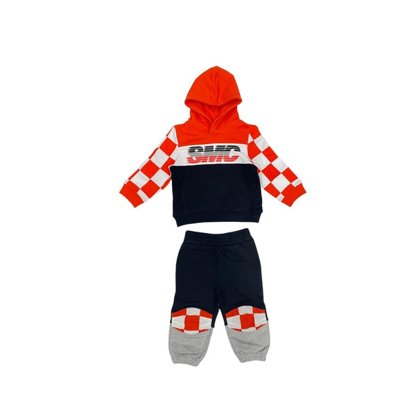 Boys Multi-Color Logo-Print Tracksuit