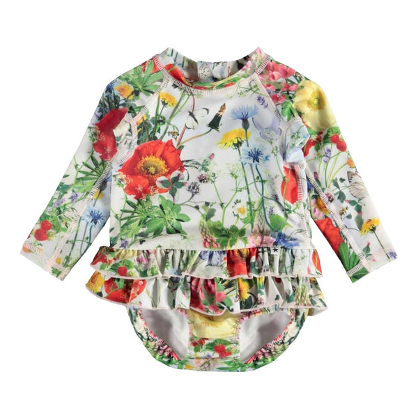 Baby Girls Narice Meadow Print Swimwuit (UPF 50+)