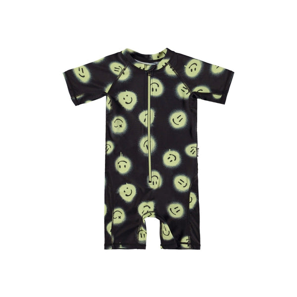 Black Smiley Swimsuit
