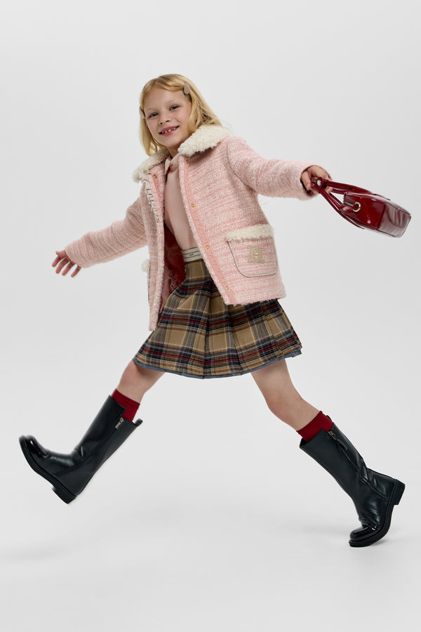 Pink Textured Jacket