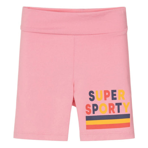 Girls Pink Sporty Shorts