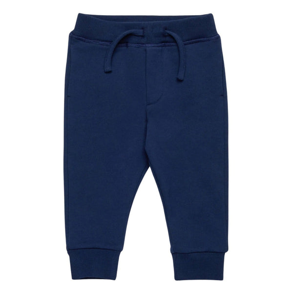 Baby Boys Navy Blue Logo-Print Jogger