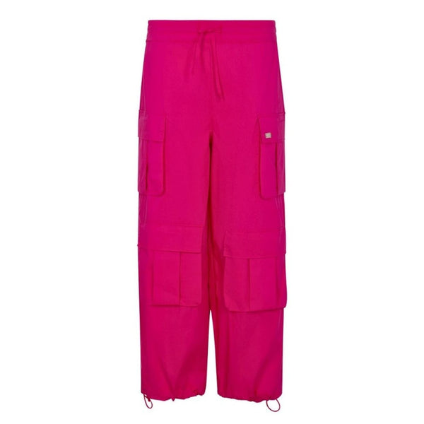 Girls Pink Cargo Trouser With Pockets