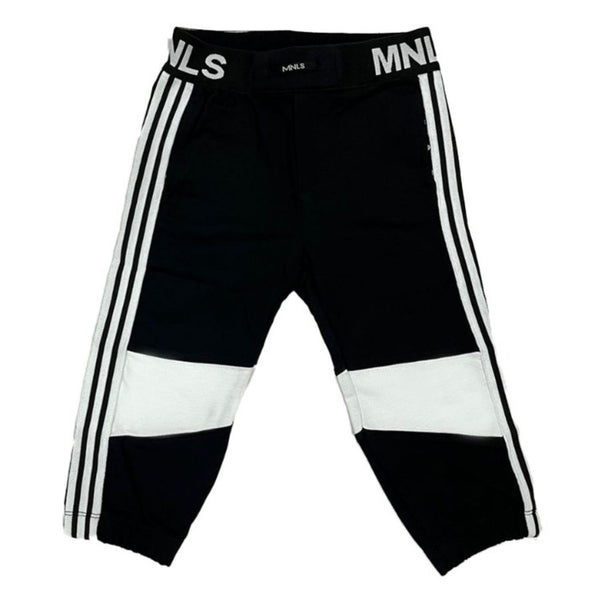 Boys Black Two-Tone Fleece Jogger