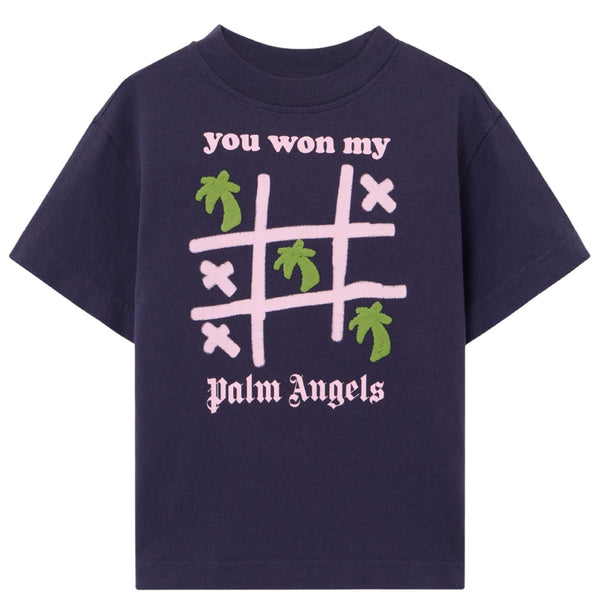 Girls Blue Logo-Print T-Shirt