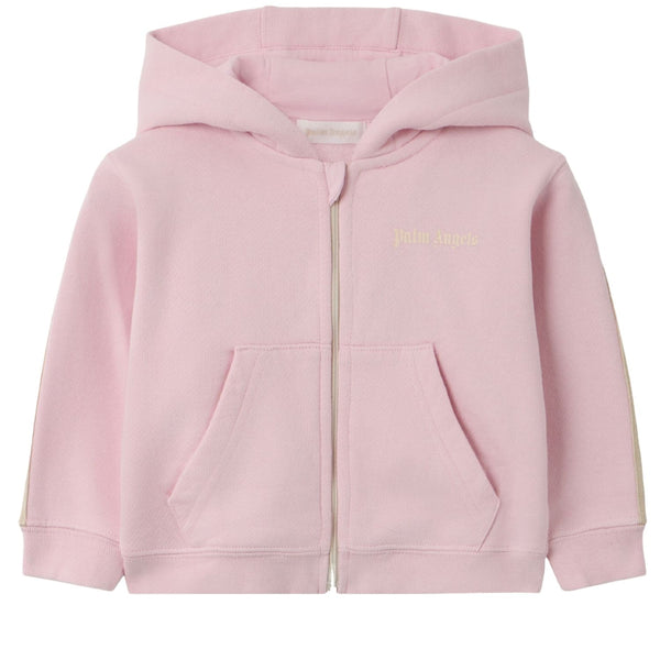 Baby Girls Pink Logo-Print Zip-Up Hoodies