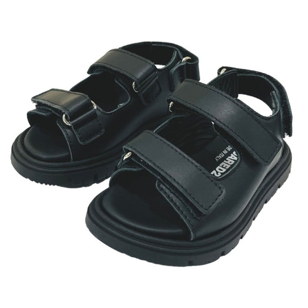 Black Sandals With Velcro Straps