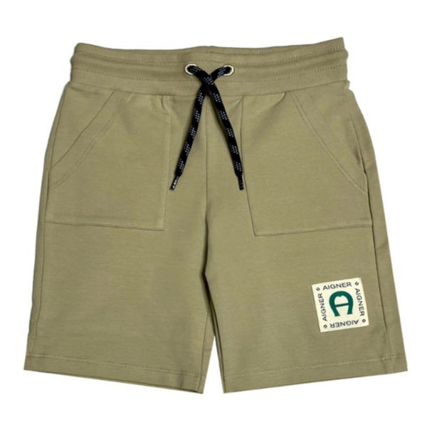 Baby Boys Beige Cotton Jersey Shorts