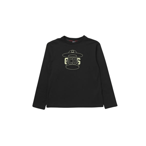 Kids Black Weirdo Logo-Print T-shirt