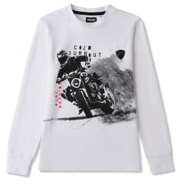 Boys White Graphic-Print T-Shirt