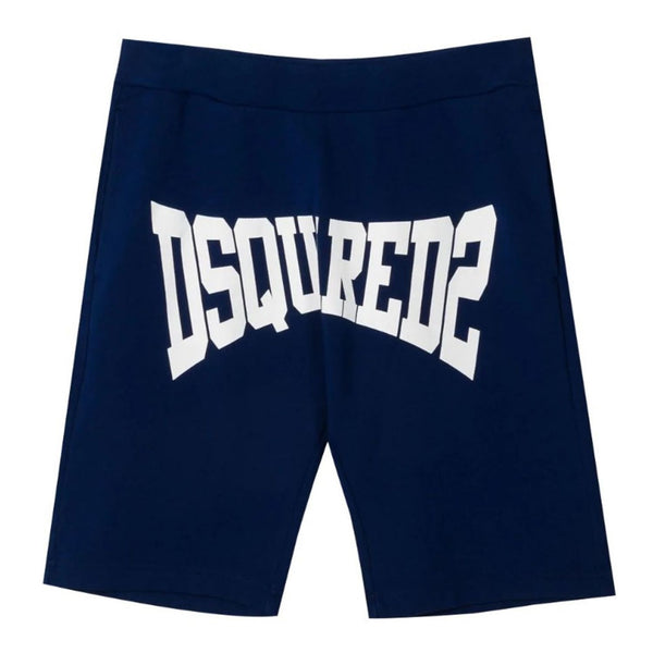 D2Kids Navy Blue Boxer Logo Shorts