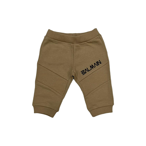 Baby Boy Beige Cotton Trouser