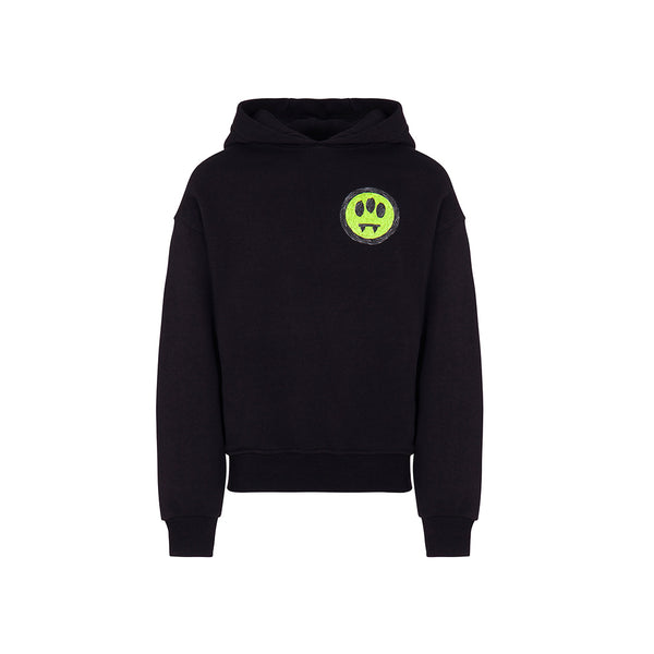 Kids Black Logo Print Hoodie