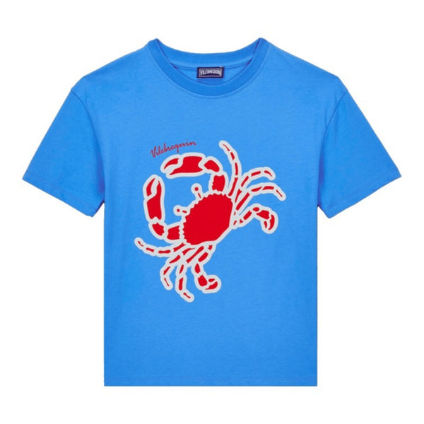 Boys Blue Crabs Print T-Shirt