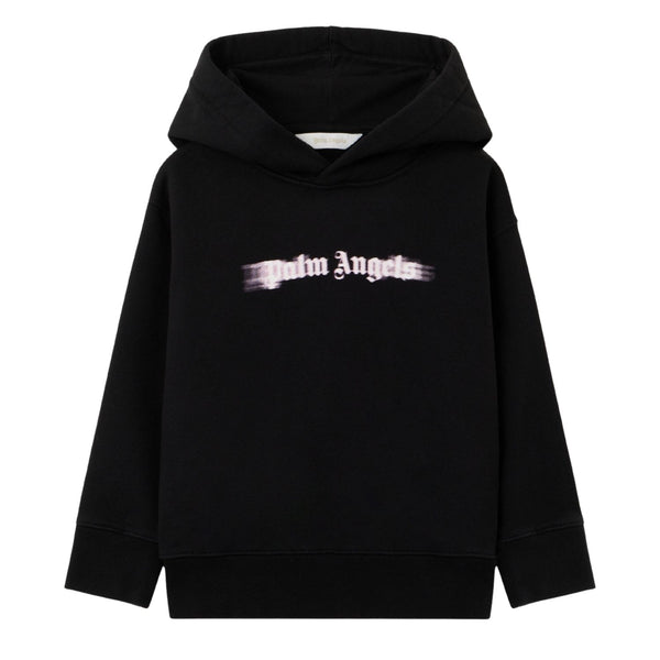 Boys Black Logo-Print Hoodies