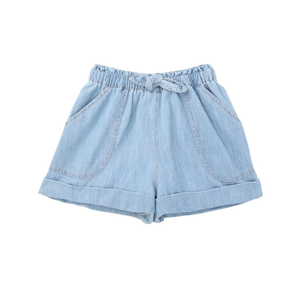 Girls Denim Blue Shorts