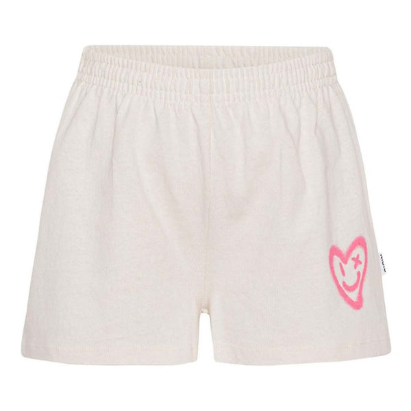 Girls Off-White Heart-Print Shorts