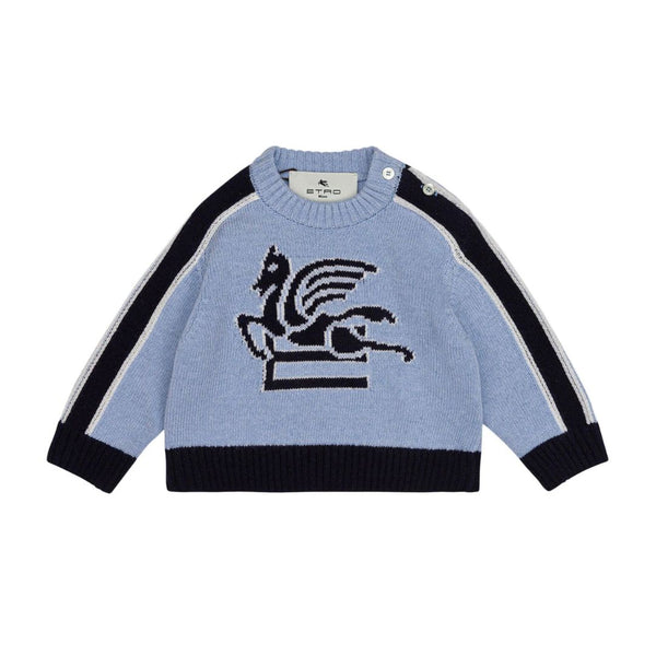 Baby Unisex Blue Pegaso Sweater