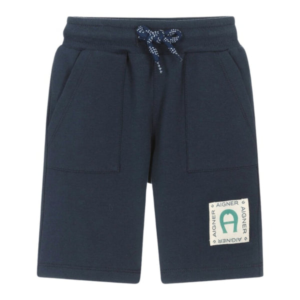 Baby Boys Blue Cotton Jersey Shorts
