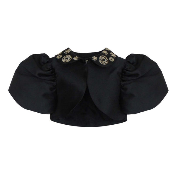 Black Silk Bolero Jacket