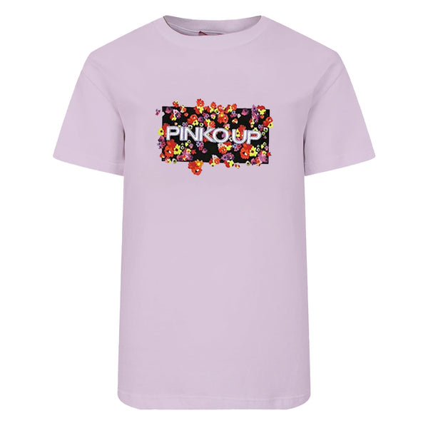 Girl Purple Cotton T-Shirt